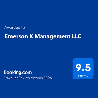 Booking.com Traveller Review Award 2026 — 9.5 out of 10